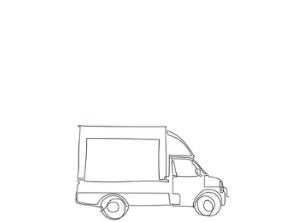 dessin représentant un camion 