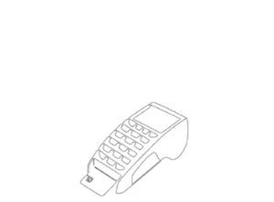 dessin repréntant un TPE pour payer en carte bancaire